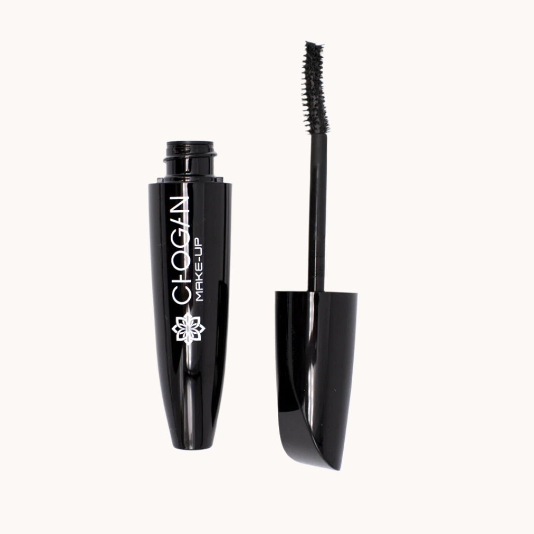 Chogan wasserfeste Mascara mit anatomischer Bürste – volumisierend, wischfest und hitzebeständig, angereichert mit Carnaubawachs für klumpenfreies Styling und langen Halt