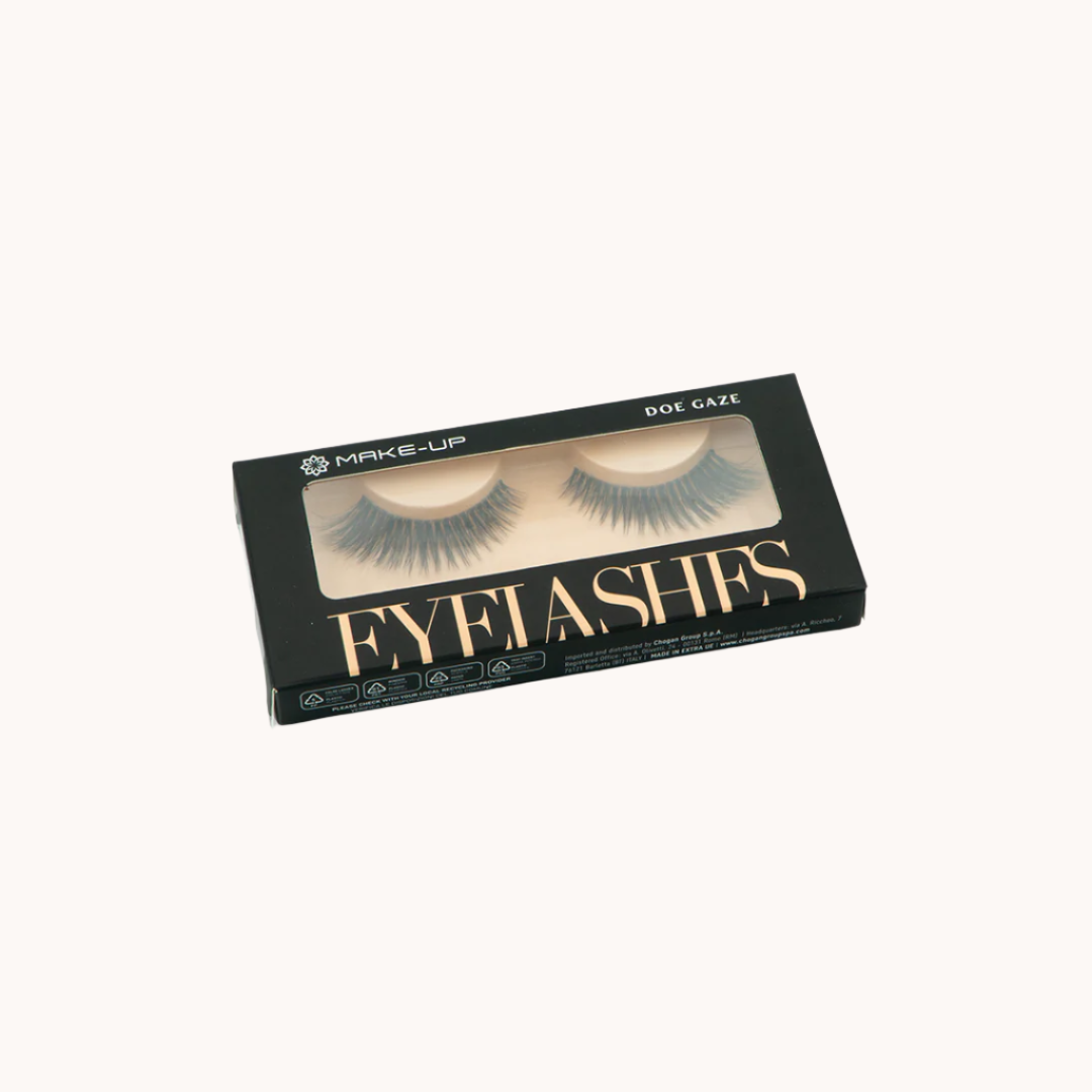 Doe Gaze künstliche Wimpern für einen natürlichen, langanhaltenden Look – ideal für romantischen Stil, wiederverwendbar bei richtiger Pflege, inklusive Anleitung zur Anwendung (Kleber nicht enthalten)